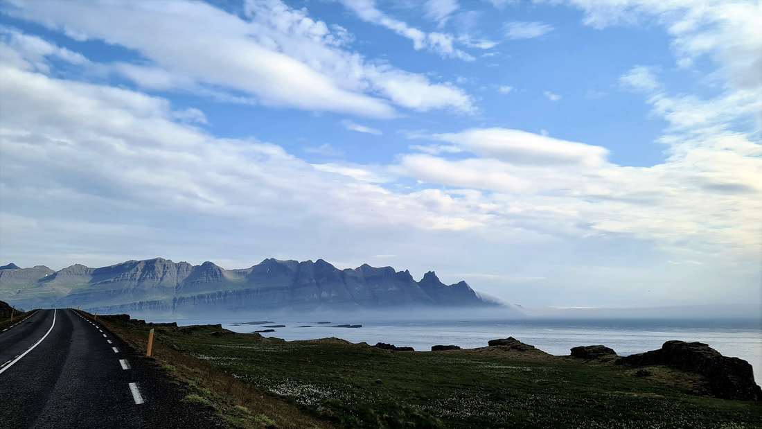 Driving in the East Iceland