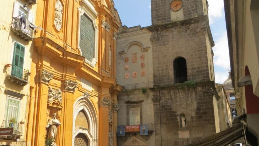 San Lorenzo Kilisesi, Napoli kiliseler, Napoli antik meydan, Napoli tarihi şehir, Napoli'de tarih